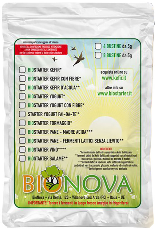 BIOSTARTER PER KEFIR D'ACQUA - farmanauta.it