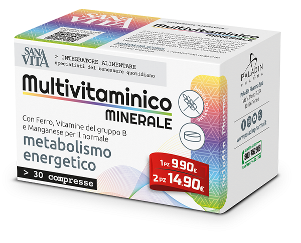 SANAVITA MULTIVITAMINICO MINERALE 30 COMPRESSE - farmanauta.it