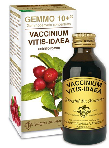 GEMMO 10+ MIRTILLO ROSSO LIQUIDO ANALCOLICO 100 ML - farmanauta.it