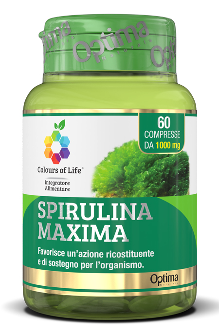 COLOURS OF LIFE SPIRULINA MAXIMA 60 COMPRESSE 1000 MG - farmanauta.it