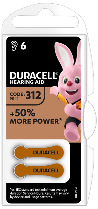 DURACELL EASY TAB 312 MARRONE BATTERIA PER APPARECCHIO ACUSTICO - farmanauta.it