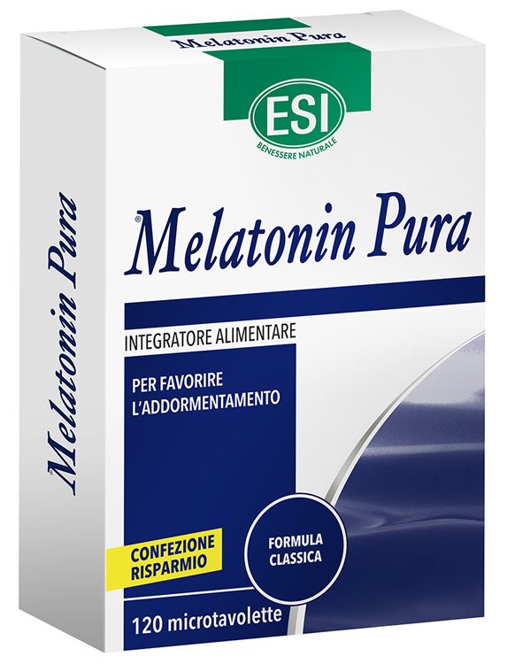ESI MELATONIN PURA 120 MICROTAVOLETTE - farmanauta.it