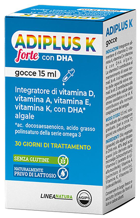 ADIPLUS K FORTE CON DHA GOCCE FLACONCINO 15 ML - farmanauta.it