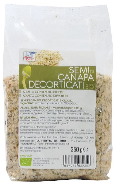 FSC SEMI DI CANAPA DECORTICATI BIO AD ALTO CONTENUTO DI FIBRA 250 G - farmanauta.it