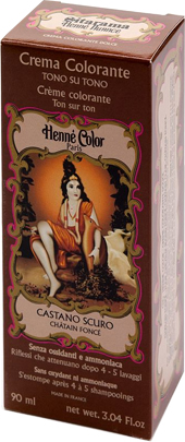 HENNE NUANCE CASTANO SCURO CREMA HENNE COLOR CREMA COLORANTE PRONTA ALL'USO - farmanauta.it