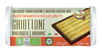 GHIOTTONE BISCOTTO ACCOPPIATO CON CIOCCOLATO EXTRAFONDENTE AL 72% 23 G - farmanauta.it