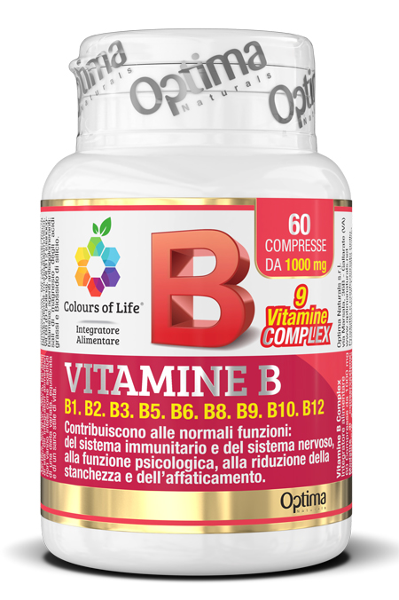 COLOURS OF LIFE VITAMINE B COMPLEX 60 COMPRESSE 1000 MG - farmanauta.it