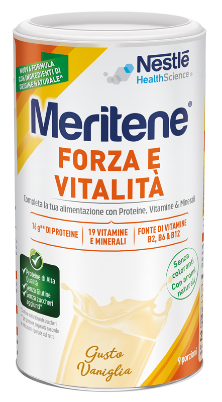 MERITENE FORZA E VITALITA' VANIGLIA 270 G - farmanauta.it