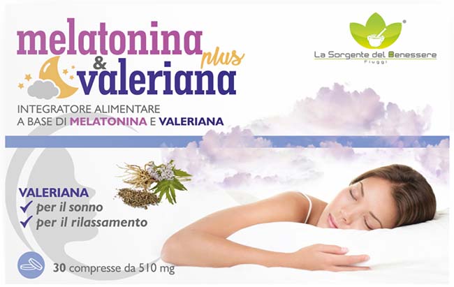 MELATONINA PLUS VALERIANA 30 COMPRESSE - farmanauta.it