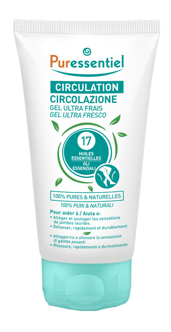 PURESSENTIEL GEL ULTRA FRESCO CIRCOLAZIONE 17 OLI ESSENZIALI 125 ML - farmanauta.it