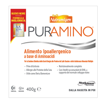NUTRAMIGEN PURAMINO BARATTOLO 400 G - farmanauta.it