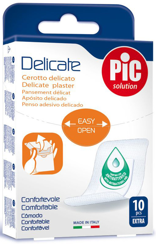 CEROTTO PIC DELICATE EXTRA ANTIBATTERICO 10 PEZZI - farmanauta.it