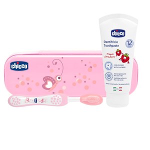 CHICCO SET DENTALE ROSA CON FLUORO - farmanauta.it