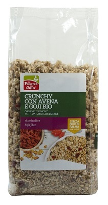 FSC CRUNCHY CON AVENA E BACCHE DI GOJI BIO CON OLIO DI GIRASOLE SENZA OLIO DI PALMA 375 G - farmanauta.it