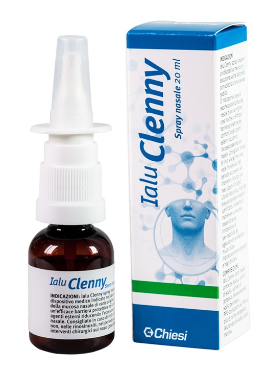 IALU CLENNY SPRAY NASALE SOLUZIONE SALINA ISOTONICA CON ACIDO IALURONICO E SALE SODICO 20 ML - farmanauta.it