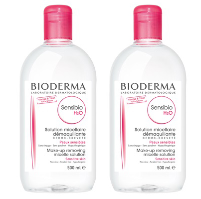 SENSIBIO H2O SOLUZIONE MICELLARE DETERTEGENTE 500ML + STRUCCANTE PELLE SENSIBILE 500 ML - farmanauta.it