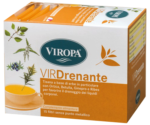 VIROPA DRENANTE TISANA 15 BUSTINE - farmanauta.it