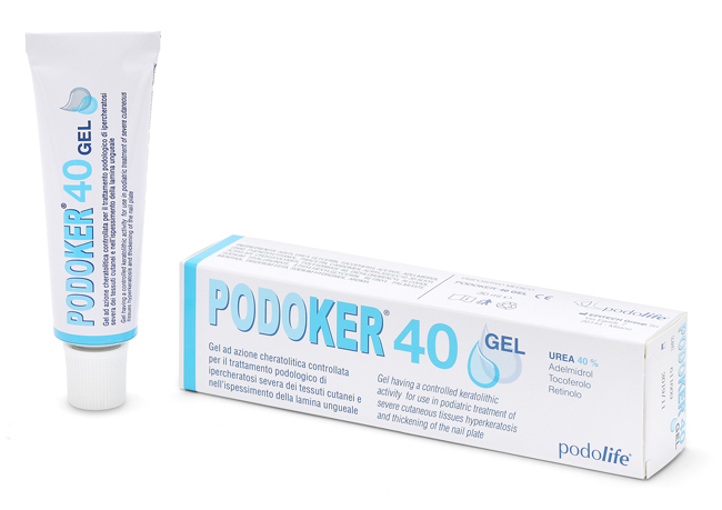 PODOKER 40 GEL AZIONE CHERATOLITICA TUBO DA 30 ML CON APPLICATORE - farmanauta.it