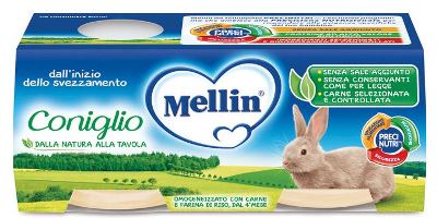 MELLIN OMOGENEIZZATO CONIGLIO 2 X 80 G - farmanauta.it