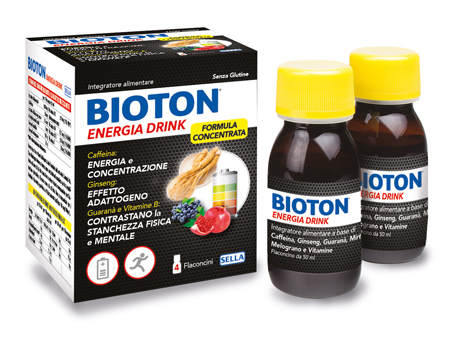 BIOTON ENERGIA DRINK 4 FLACONCINI X 50 ML - farmanauta.it
