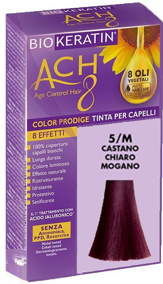 BIOKERATIN ACH8 COLOR PRODIGE 5/M CASTANO CHIARO MOGANO - farmanauta.it