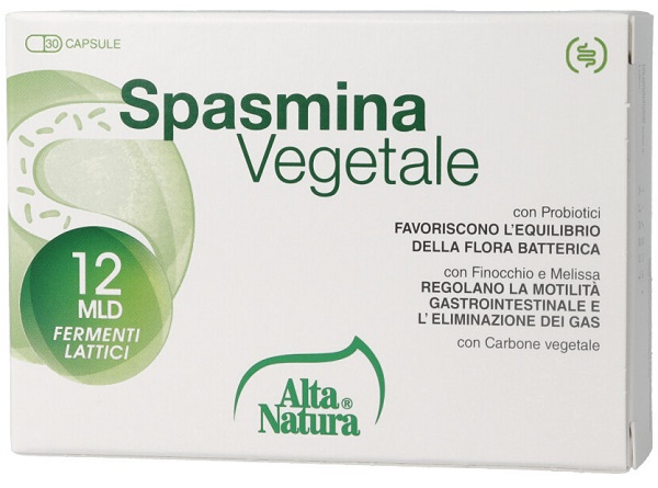 SPASMINA VEGETALE 30 OPERCOLI 500 MG - farmanauta.it
