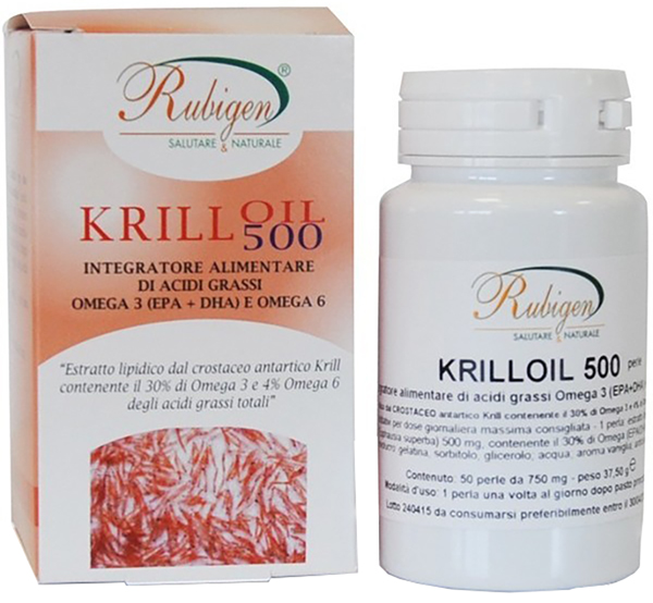 RUBIGEN KRILL OLIO OMEGA 3-6 50 PERLE - farmanauta.it