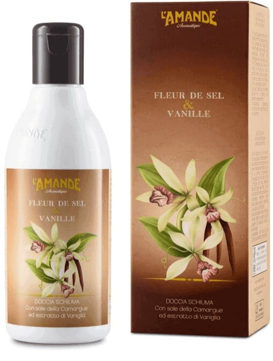 L'AMANDE FLEUR DE SEL & VANILLE DOCCIA SCHIUMA 250 ML - farmanauta.it