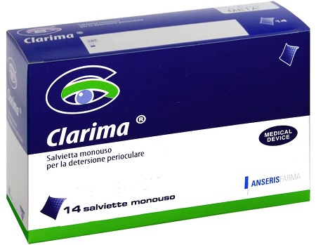 SALVIETTA PERIOCULARE CLARIMA 14 PEZZI - farmanauta.it