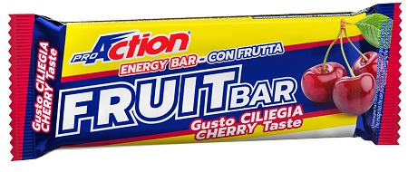 PROACTION FRUIT BAR BARRETTA ENERGETICA ALLA CILIEGIA 40 G - farmanauta.it
