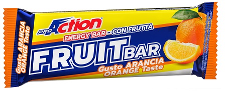 PROACTION FRUIT BAR BARRETTA ENERGETICA ALL'ARANCIA 40 G - farmanauta.it