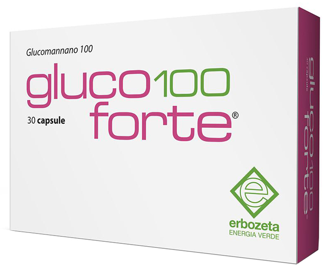 GLUCO 100 FORTE GLUCOMANNANO 100 30 CAPSULE DA 900 MG - farmanauta.it