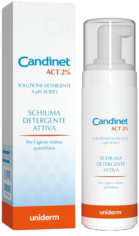 CANDINET ACT 2% SCHIUMA DETERGENTE ATTIVA 150 ML - farmanauta.it
