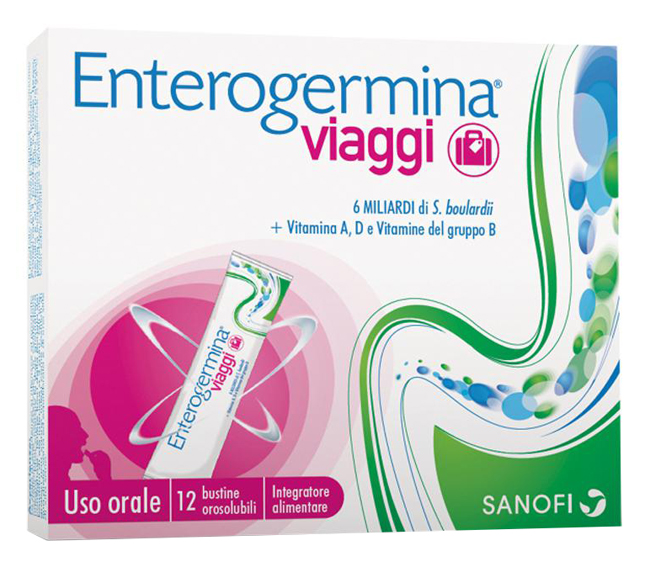 ENTEROGERMINA VIAGGI 12 BUSTINE OROSOLUBILI CONFEZIONE STANDARD - farmanauta.it