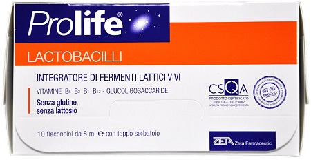 PROLIFE LACTOBACILLI 10 FLACONCINI 8 ML - farmanauta.it