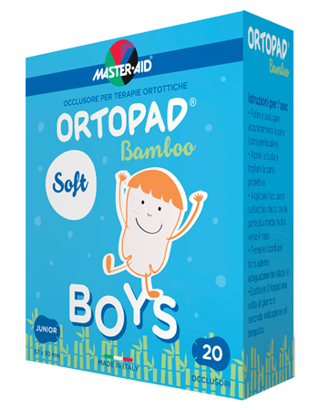 CEROTTO OCULARE PER ORTOTTICA ORTOPAD SOFT BOYS JUNIOR 20 PEZZI - farmanauta.it