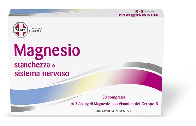 MATT DIVISIONE PHARMA MAGNESIO STANCHEZZA E SISTEMA NERVOSO 30 COMPRESSE - farmanauta.it