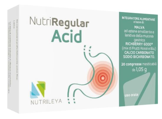 NUTRIREGULAR ACID 20 COMPRESSE MASTICABILI - farmanauta.it