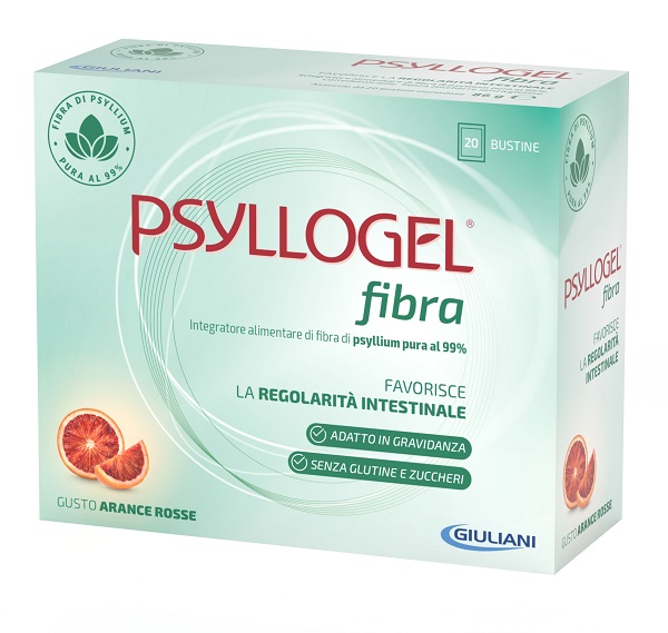 PSYLLOGEL FIBRA ARANCE ROSSE 10 BUSTINE 43 G - farmanauta.it