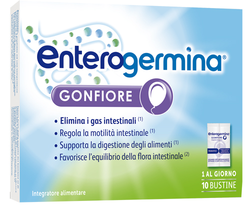 ENTEROGERMINA GONFIORE 10 BUSTINE BIPARTITE - farmanauta.it