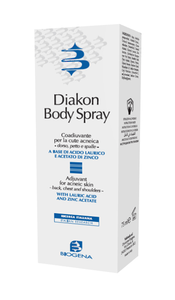 DIAKON BODY SPRAY COADIUVANTE CUTE ACNEICA DORSO PETTO E SPALLE 75 ML - farmanauta.it