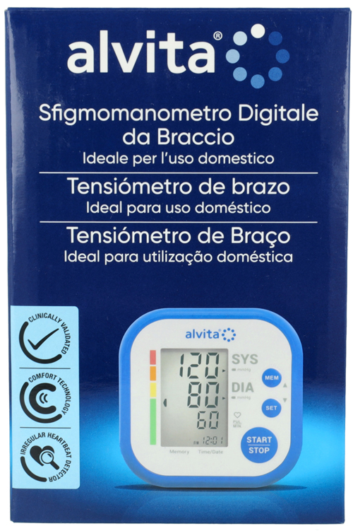 SFIGMOMANOMETRO DIGITALE DA BRACCIO ALVITA - farmanauta.it