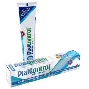 PLAKKONTROL NATURAL WHITE DENTIFRICIO 100 G - farmanauta.it
