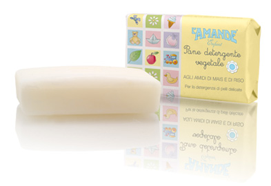 L'AMANDE ENFANT PANE DETERGENTE VEGETALE 100 G - farmanauta.it