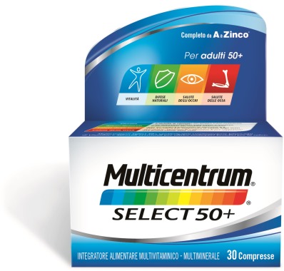MULTICENTRUM SELECT 50+ 30 COMPRESSE - farmanauta.it