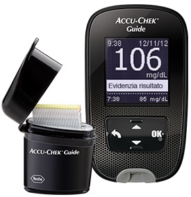 KIT GLUCOMETRO ACCU-CHEK GUIDE MG/DL + PUNGIDITO FASTCLIX - farmanauta.it