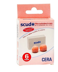 TAPPO AURICOLARE EARPLUG SCUDO IN CERA 6 COPPIE 12 PEZZI ARTICOLO 7EN081 - farmanauta.it