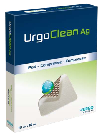 MEDICAZIONE TNT ASSORBENTE GELIFICANTE URGOCLEAN AG/SILVER 10X10CM 10 PEZZI - farmanauta.it