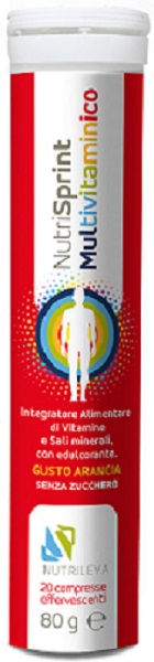 NUTRISPRINT MULTIVITAMINICO 20 COMPRESSE EFFERVESCENTI 80 G SENZA ZUCCHERO - farmanauta.it