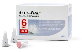 AGO PER PENNA DA INSULINA ACCU-FINE PEN NEEDLE ACCU-CHEK GAUGE 32 X 6MM 100 PEZZI - farmanauta.it